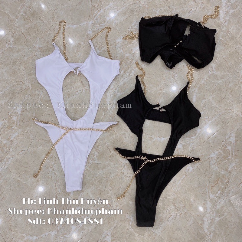 [Ảnh thật- CÓ SẴN] Bikini hai mảnh sexy, quyến rũ, dây xích, hàn quốc, đồ tắm biển, đồ bơi 💢