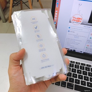 IPHONE XS MAX - DÁN PPF AG MỜ NHÁM CHỐNG VÂN TAY
