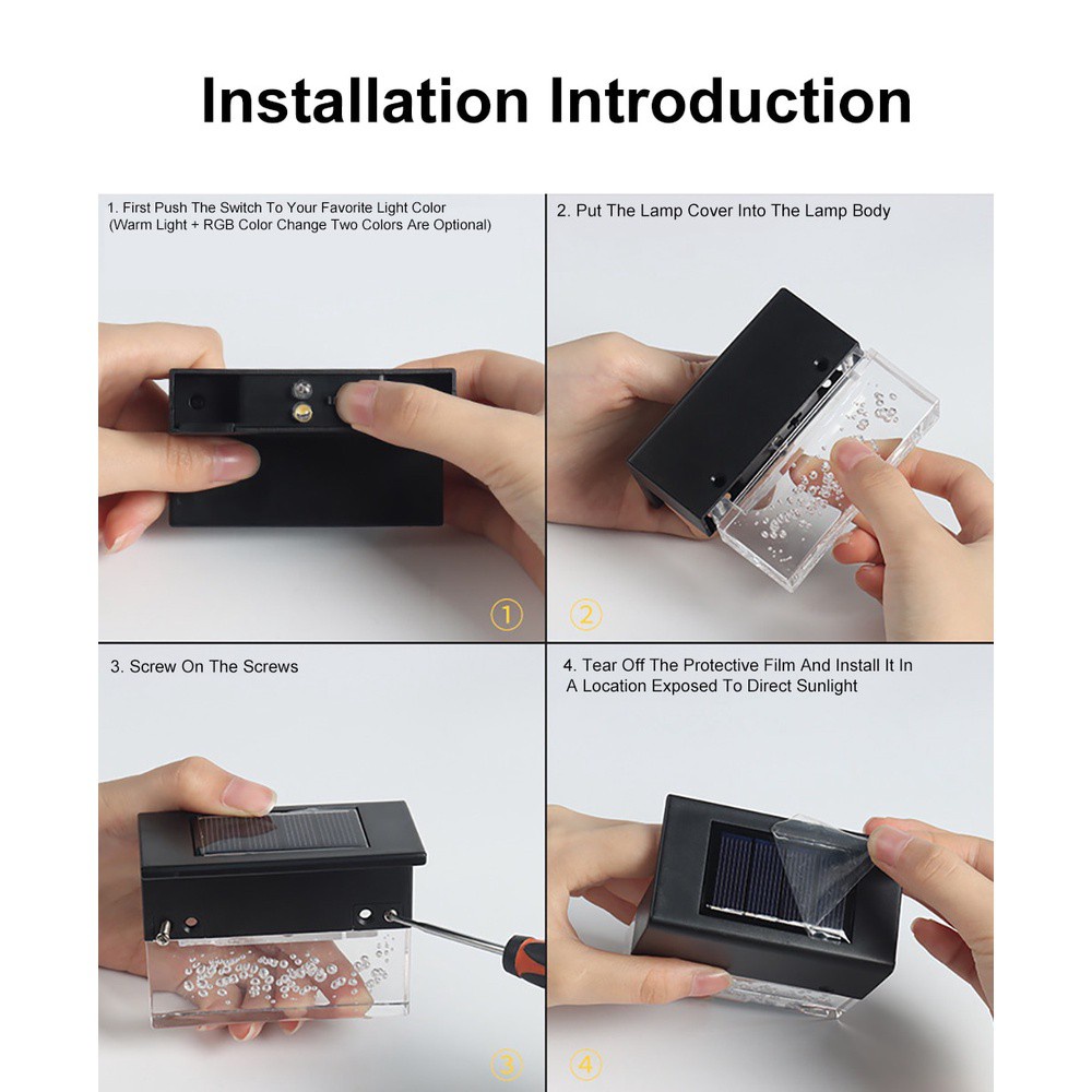 Đèn LED Năng Lượng Mặt Trời Chiếu Sáng Lối Đi Sân Vườn