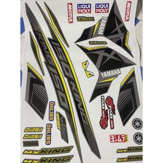 Tem rời exciter 150 mx king 2018 vàng đen xám