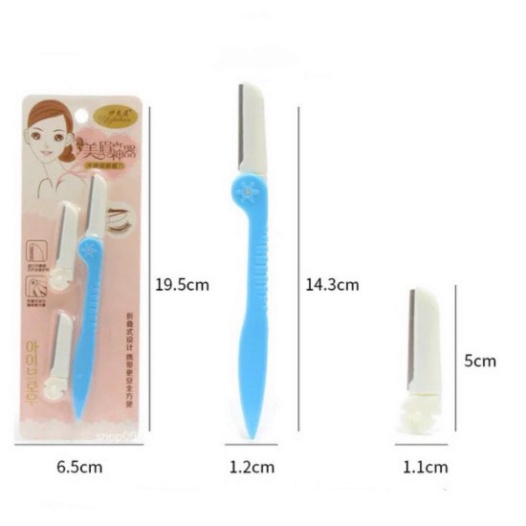 [Bộ 2 Lưỡi] Dao Cạo Lông Mày Ailin Sắc Bén - Dụng Cụ Tỉa Lông Mày, Tóc Mái tiện lợi