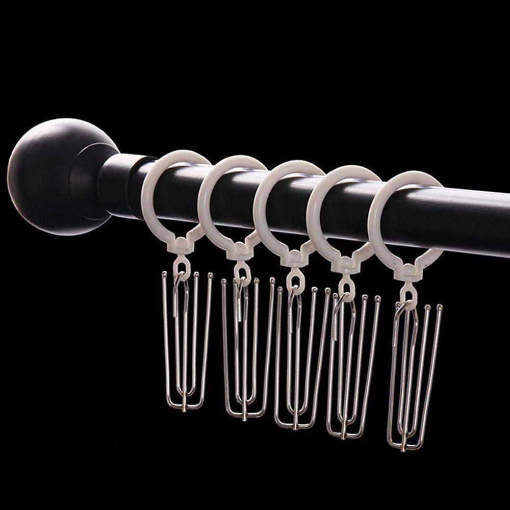 Móc Treo Rèm cửa sổ 4 Kẹp Tiện Dụng Cho Phòng Tắm