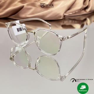 Gọng kính cận Nam Nữ HMK nhựa dẻo tr90 thời trang nhiều màu 519
