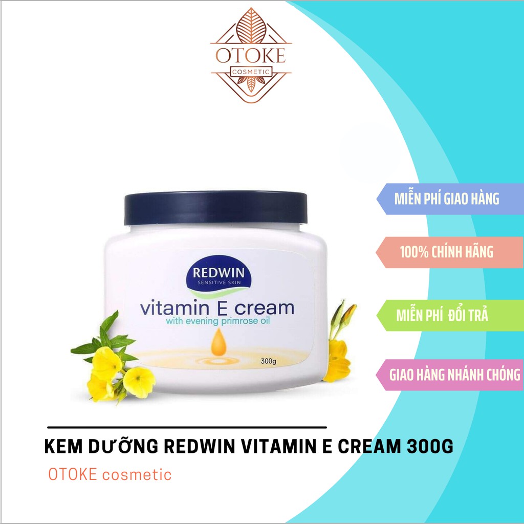 Kem dưỡng Redwin Vitamin E Cream 300g Úc Chính Hãng
