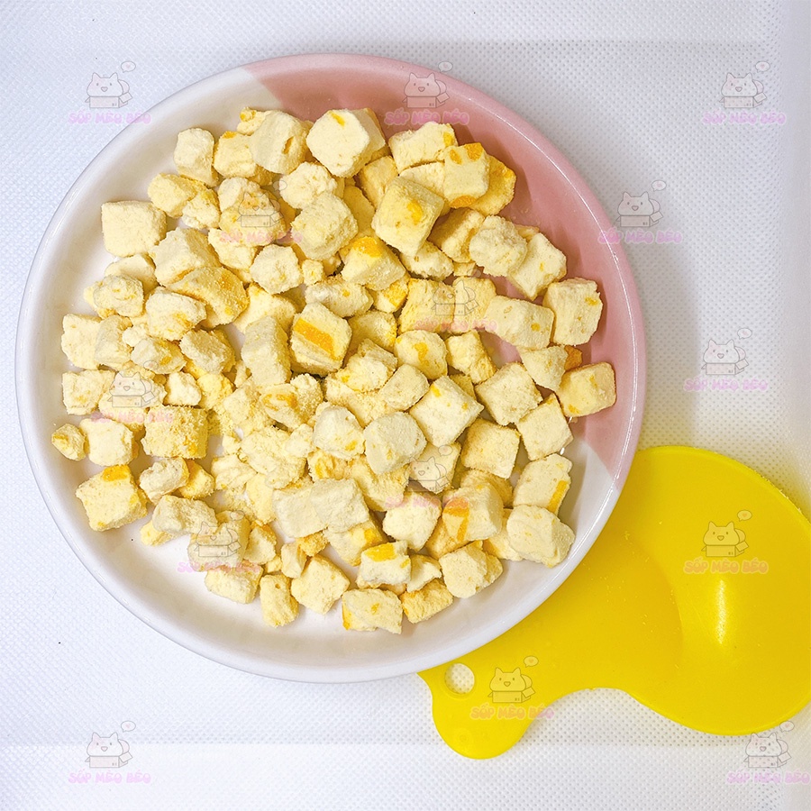 | Vị Mới | Trứng Sữa dê sấy siêu ngon gói 20gr dùng thử cho Mèo &amp; Cún
