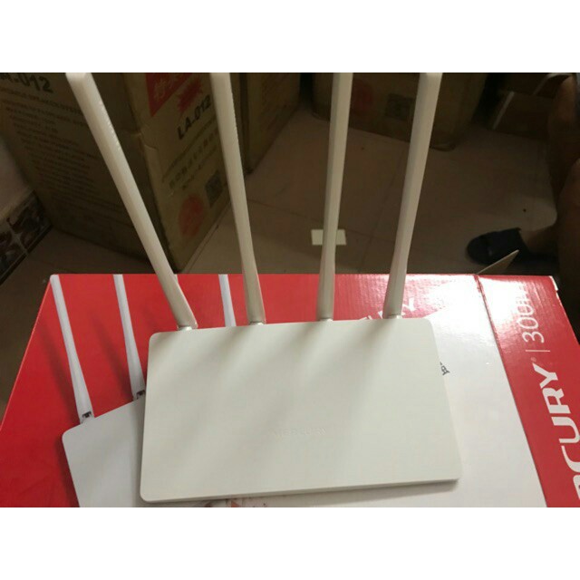Bộ kích wifi 4 anten Mercury MW325R ( 4 râu dài thu phát có cổng lan). | BigBuy360 - bigbuy360.vn
