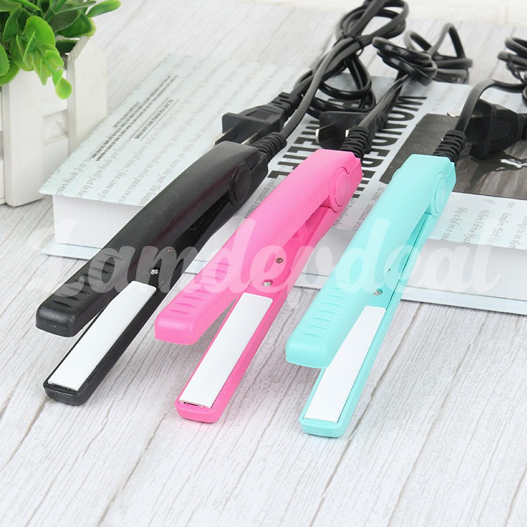 ♥ Lamdepdeal - Máy uốn duỗi tóc mini 2in1 mini, thẳng và cúp giá rẻ, dễ sử dụng Bảo hành lâu dài