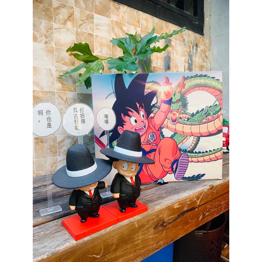 Mô hình Cặp đôi đi đại hội võ lâm nhựa resin