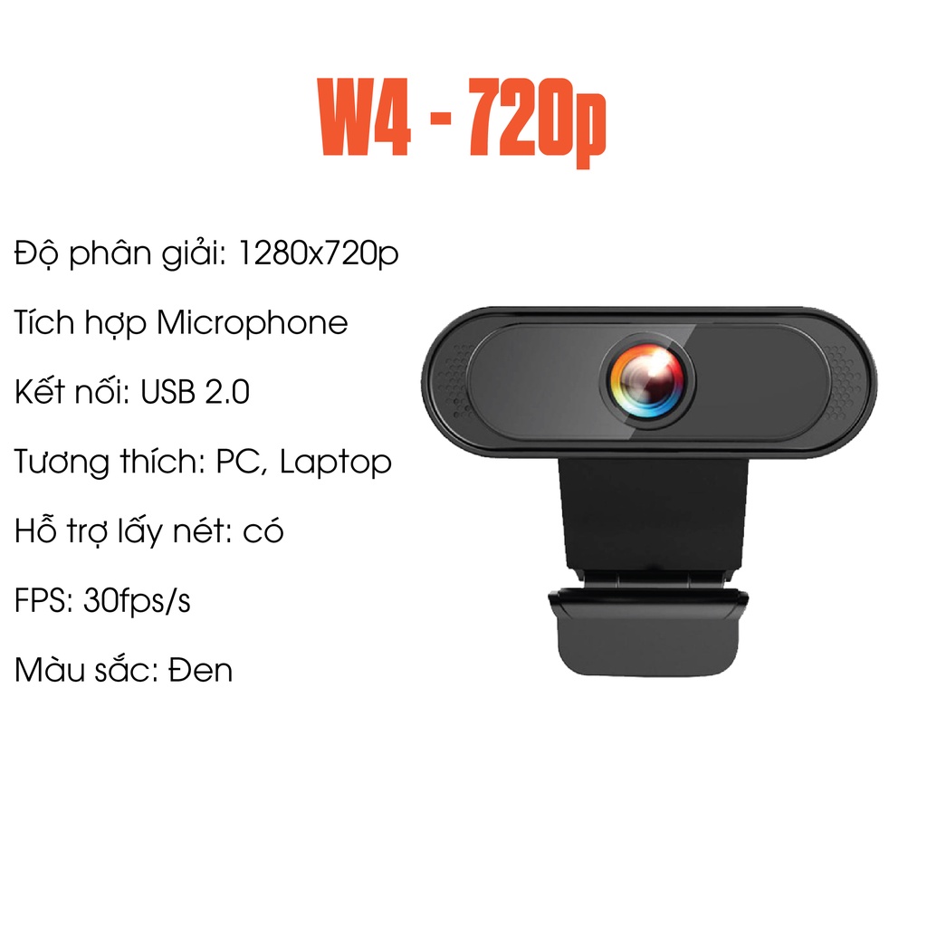 ✅Webcam Máy Tính, Webcam mini Full HD 1080P Có Mic-USB kẹp màn hình, Học Online Qua ZOOM - Gọi Video Zalo