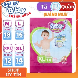 Tã bỉm quần bobby m18/l16/xl14/xxl12 siêu thoáng bao bì mùa hè quảng ngãi, kieuphuong store