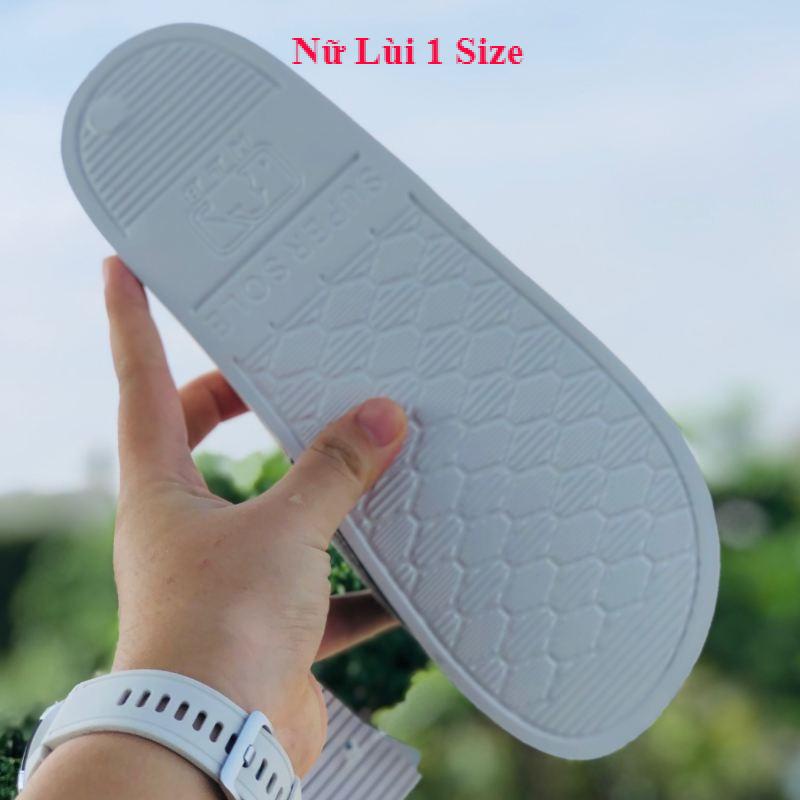 Dép unisex 𝐌𝐋𝐁 ❤️FREESHIP + Hộp❤️ dép mlb bóng chày quai ngang thể thao nữ in NY da lộn, đế ip bền, trắng-xám