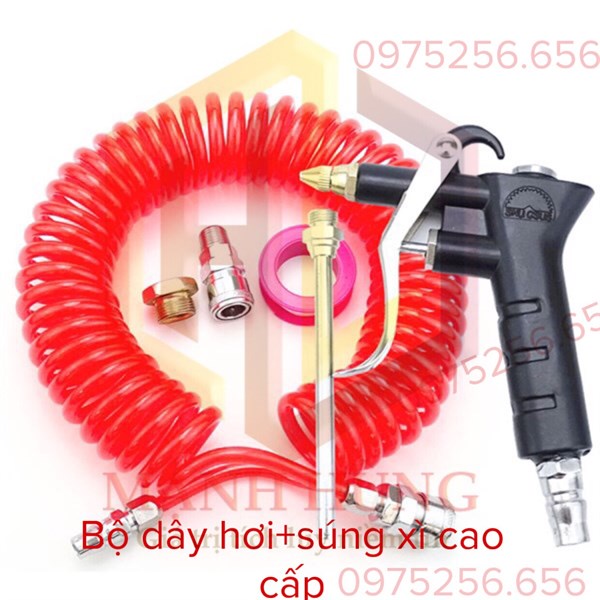 Bộ Dây Hơi + Súng xì khô cao cấp phụ kiện máy xì hơi