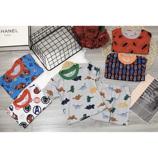 Combo 3 bộ cotton xuất dư cho bé