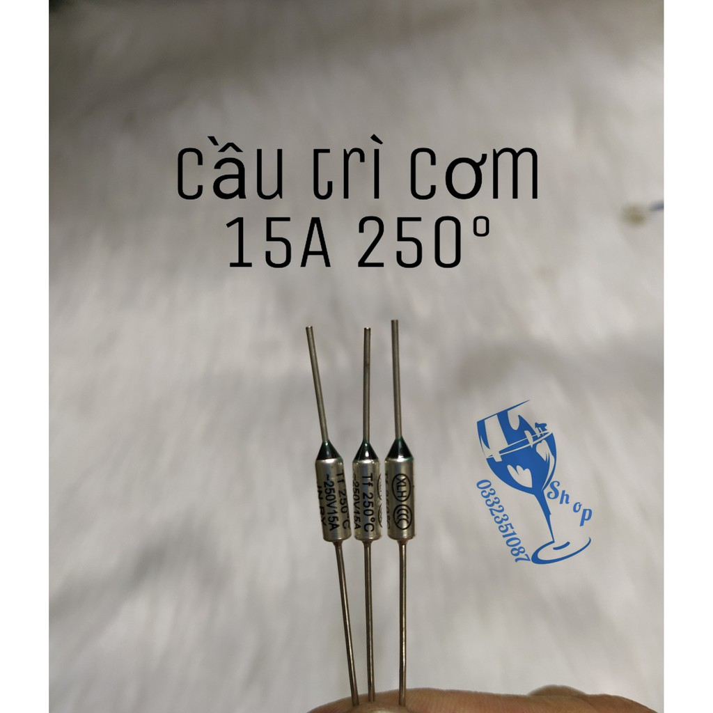 combo 10 chiếc cầu chì nồi cơm - trở nồi cơm 250v 15A 250°