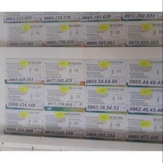 Sim viettel số đẹp giá rẻ