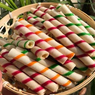Bánh Ống Quế Màu - Siêu Hấp Dẫn