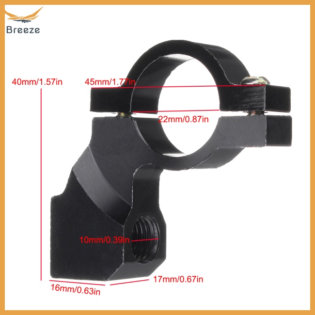 Giá Đỡ Gương Chiếu Hậu 7-8" Cho Xe Máy