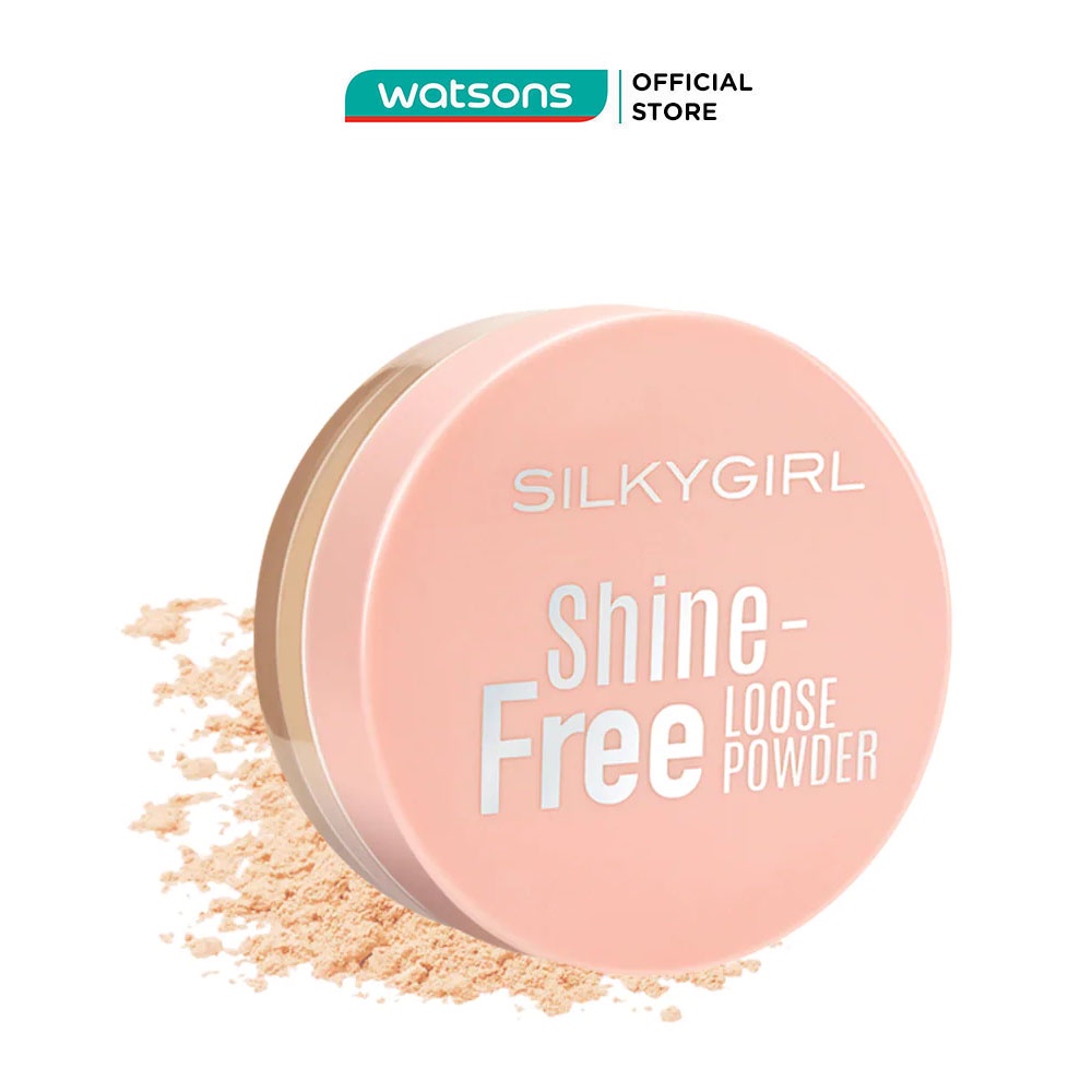 Phấn Phủ Bột Có Màu Silkygirl Chống Nhờn Shine Free Loose Powder 10g