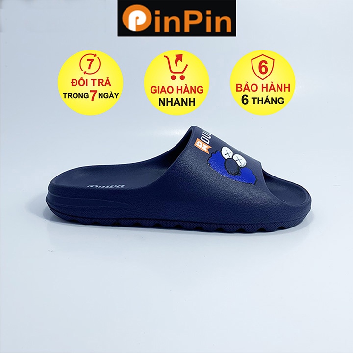 Dép đúc nam bánh mì PinPin chất liệu eva nhẹ đàn hồi tốt đế chống mòn và trơn trượt thoải mái đi nước - dw097