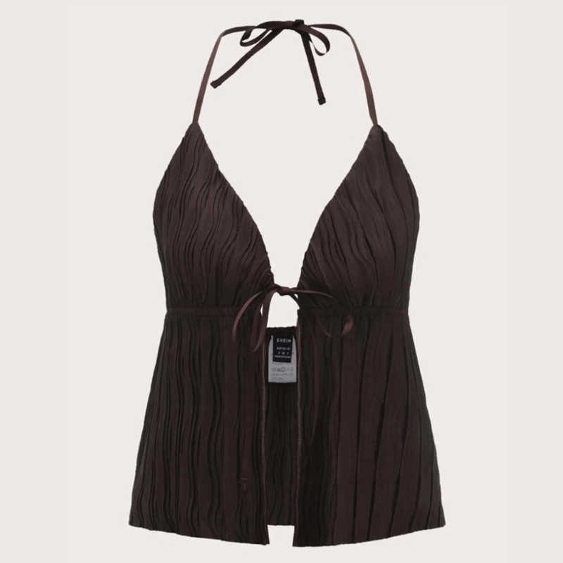 ÁO 2 DÂY LỘ LƯNG THẮT, BUỘC NƠ PHÍA TRƯỚC NGỰC SEXY TRENDY GIÁ RẺ