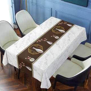 Khuyến Mãi 🔴 Khăn Trải Bàn Cà Phê Hình Hoa Sen May Mắn Bằng PVC Chống Thấm Nước Chống Dầu Chống Bỏng Dùng Một Lần Phong Cách Trung Hoa HUGME