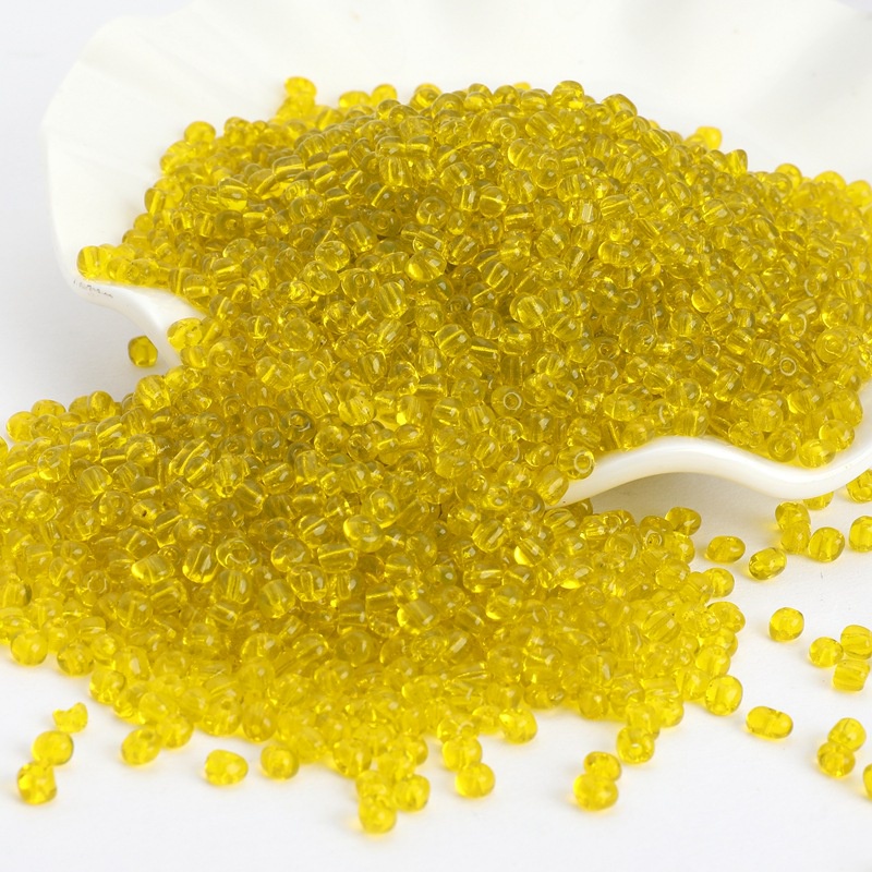 50g Hạt Cườm Tấm Trong Nhiều Màu 3MM Dùng Làm Trang Sức Xỏ Vòng Tay