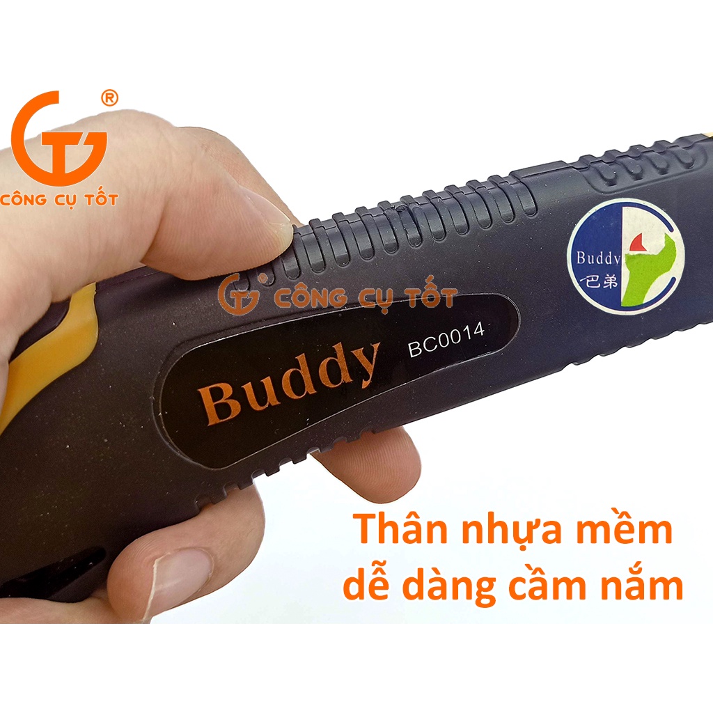 Dao rọc đa năng lưỡi bản rộng 18mm Buddy C0014