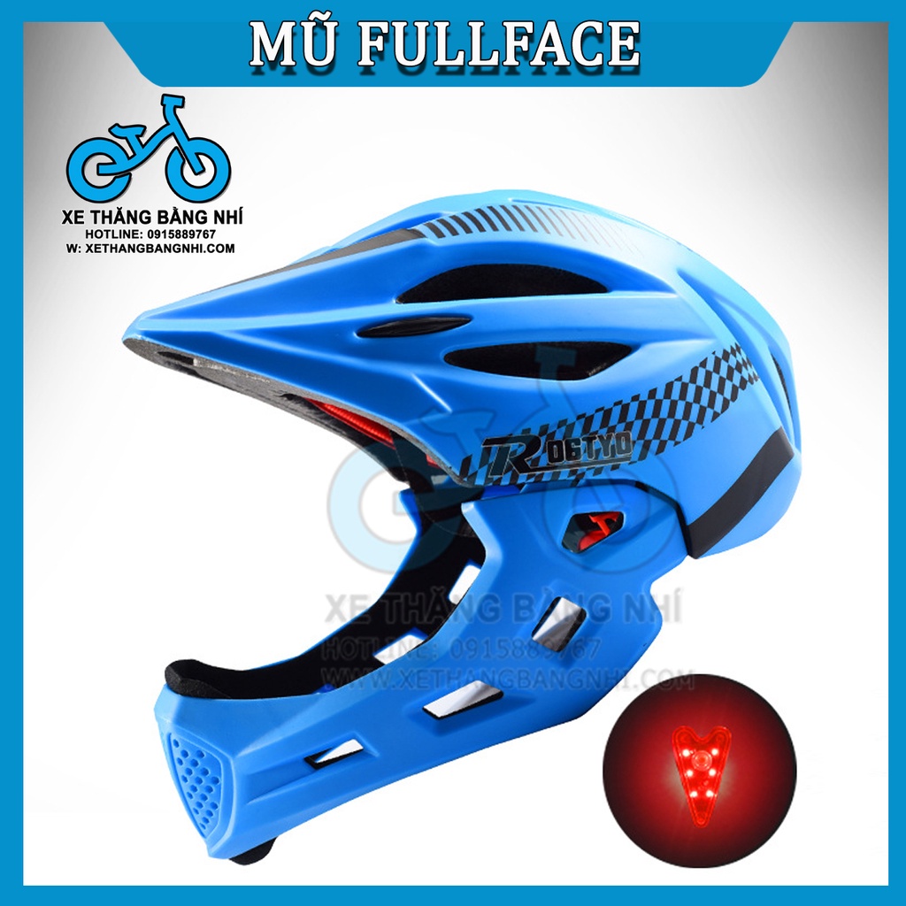 Mũ bảo hiểm trẻ em Fullface - đỏ