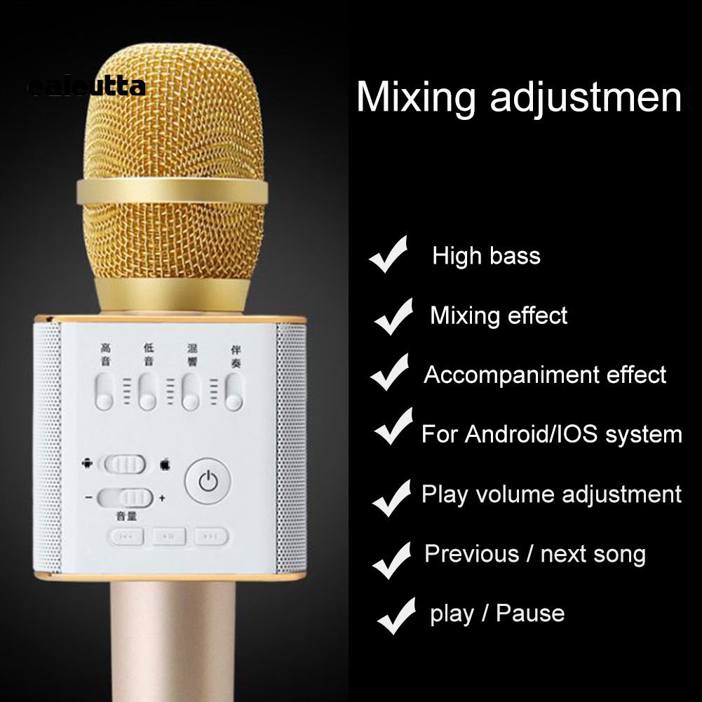 Micro Bluetooth Không Dây Q9 Hát Karaoke Ktv