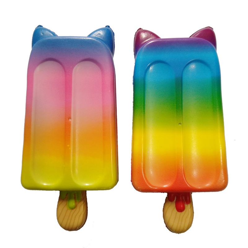 Đồ chơi xốp squishy giảm stress hình cây kem ốc quế dễ thương cho bé