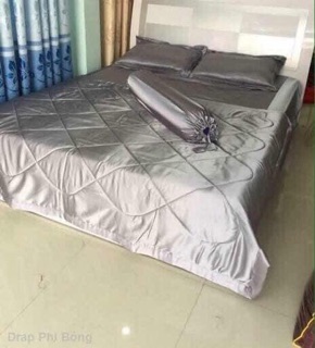 BỘ GA GIƯỜNG PHI LỤA COMBO 5 MÓN 1m6x2m