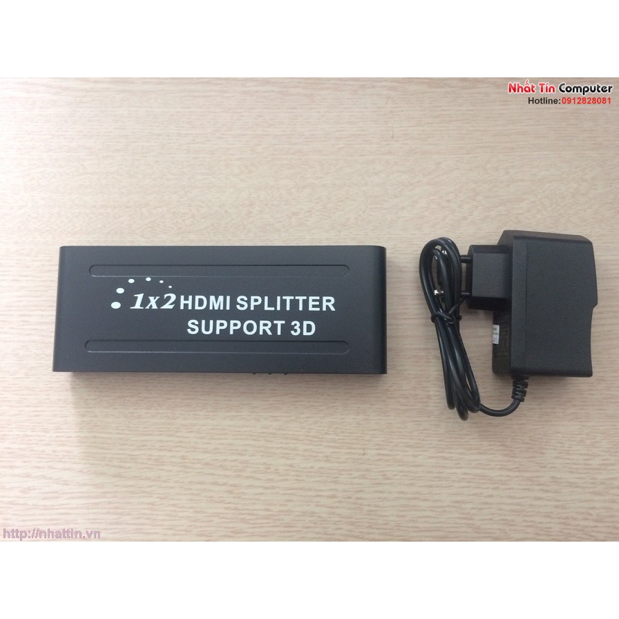 Bộ chia HDMI 1 ra 2 hỗ trợ HDMI 1.4 full HD 1080P chính hãng FJGEAR HD-102 cao cấp