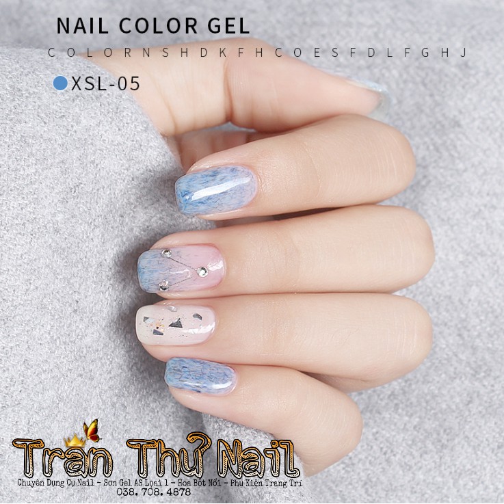 Sơn gel AS RED | Mã XSL | Nhũ Cát Lông