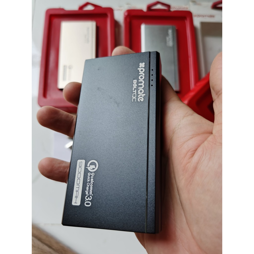 [GIÁ XẢ KHO] Pin Sạc Dự Phòng 10000mAh Promate POWERPEAK-10  / BOLTQC Sạc Nhanh QC3.0