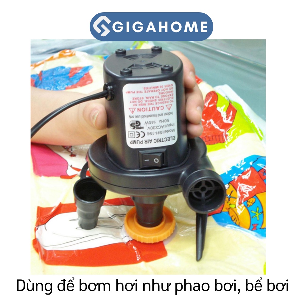 Bơm Điện Hút Chân Không Chiều Tiện Lợi GIGAHOME Bơm Phao Bể Bơi, Ghế Hơi 4361