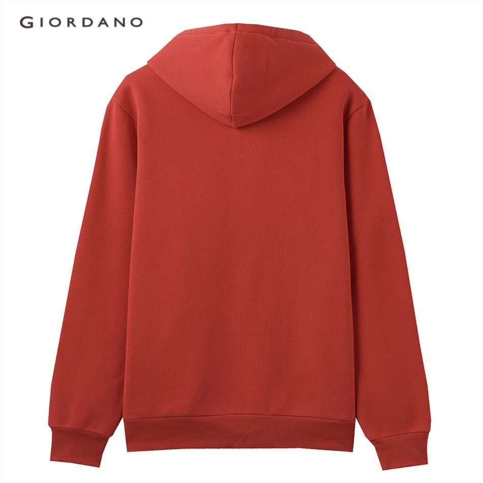 GIORDANO MEN Fleece-lined printed hoodie 30099709