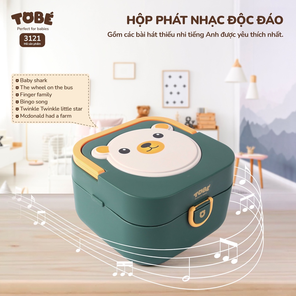 Bộ xúc xắc gặm nướu TOBÉ 10 chi tiết cao cấp - gợi mở trí tưởng tượng cho bé