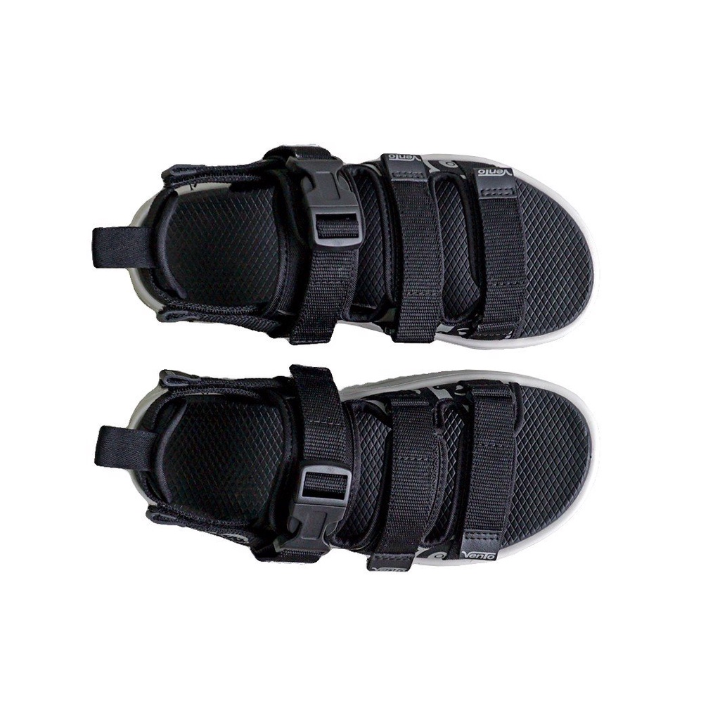 Sandal Vento nữ chính hãng SD-NB80 màu đen BLACK, Dép quai sau có thể tháo rời đế bằng