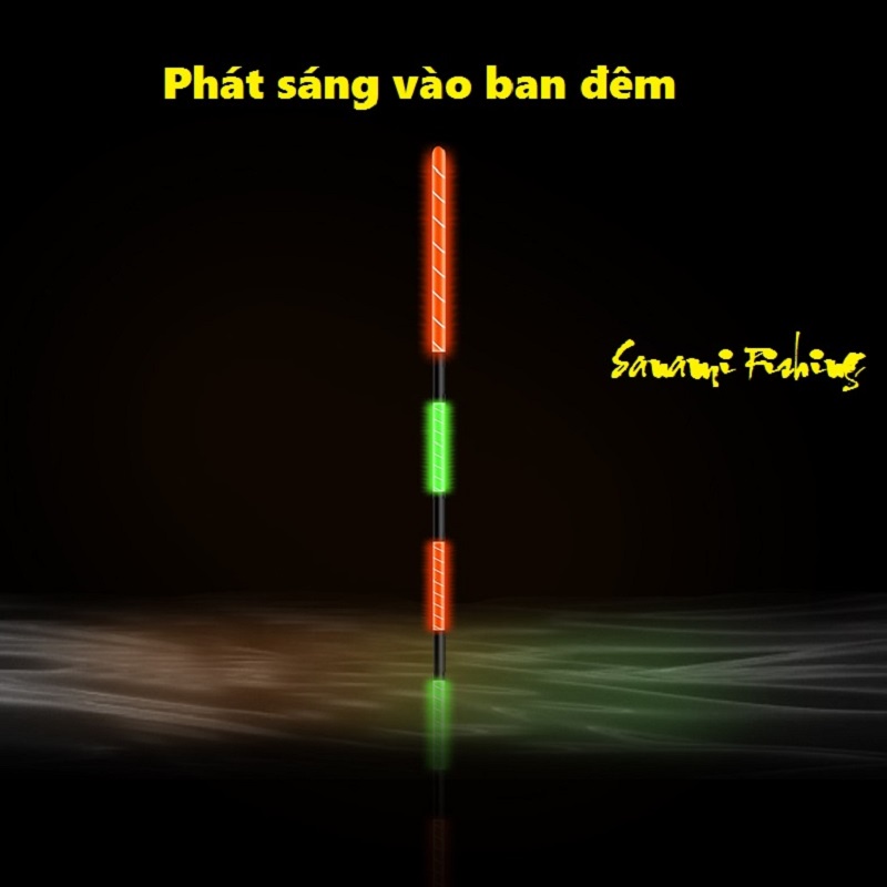 Phao Câu Đài [Tặng Pin] Câu Đêm Nano Bình Minh Đổi Màu Cao Cấp SPC-13 phao câu cá phao sáng câu đêm - Sanami Fishing