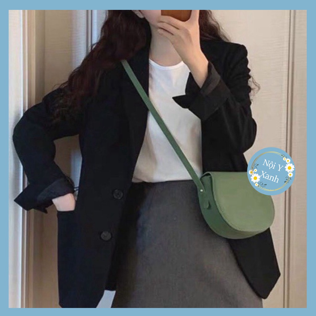 Áo Blazer nữ vest dài tay dài trơn cho nữ phong cách ulzzang - Chất mềm mại được chọn màu đen, be, nâu tây, trắng