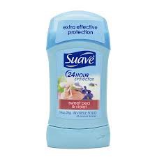 Combo 2 Chai Lăn khử mùi Suave 24h Protection sweet pea & violet 74g