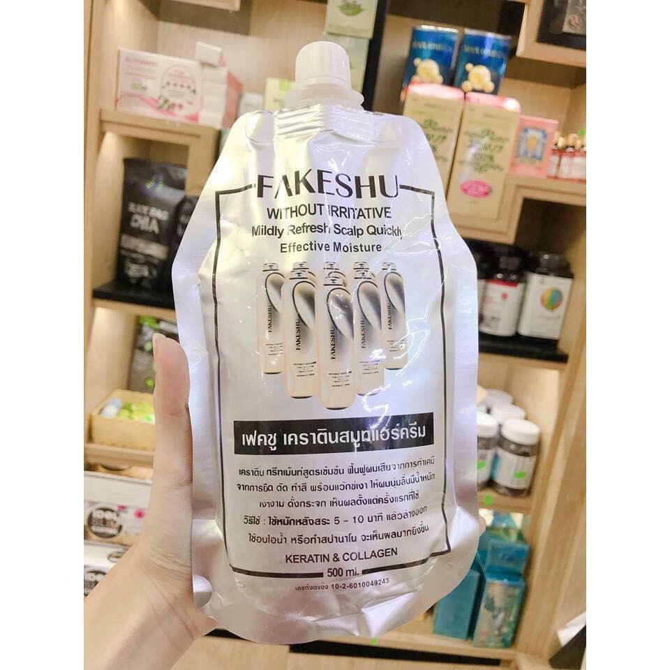 Ủ tóc hấp tóc phủ lụa tơ tằm Fakeshu collagen | BigBuy360 - bigbuy360.vn