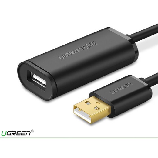 Dây USB 2.0 Nối Dài  Có Chíp Mở Rộng Tín Hiệu Thiết Bị Đến 30M Ugreen US121 Chính Hãng