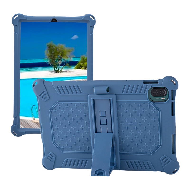 Ốp Máy Tính Bảng Bằng Silicon Mềm Có Giá Đỡ Cho Samsung Galaxy Tab S8 S7 11'' 2022 X700 T870