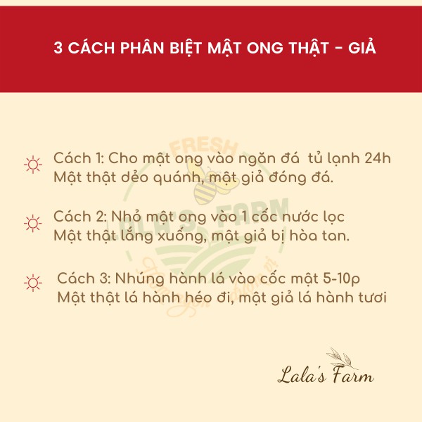 Mật ong nguyên chất hoa vải LaLa’s Farm chai 1L (tặng que khuấy mật)