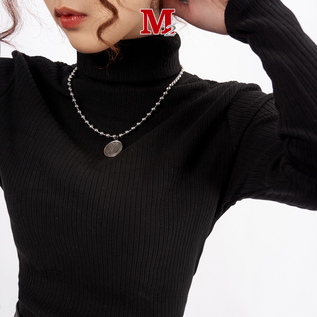 Áo len nữ dài tay cổ lọ K0030534 Thời trang M2 | BigBuy360 - bigbuy360.vn