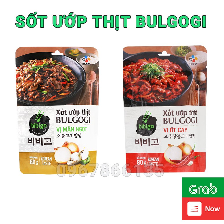 Sốt ướp thịt nướng BULGOGI kiểu Hàn Quốc/  Sốt ướp thịt chuẩn vị Hàn Quốc nhiều vị