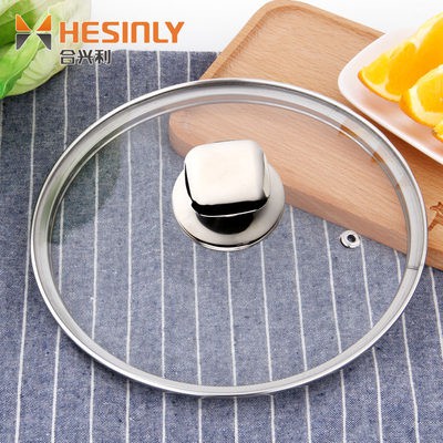 Nắp nồi thủy tinh 20 chung 22 cm 24 trong suốt 16 có thể nhìn thấy 26cm28 nồi chảo chiên gia dụng 18 Nắp