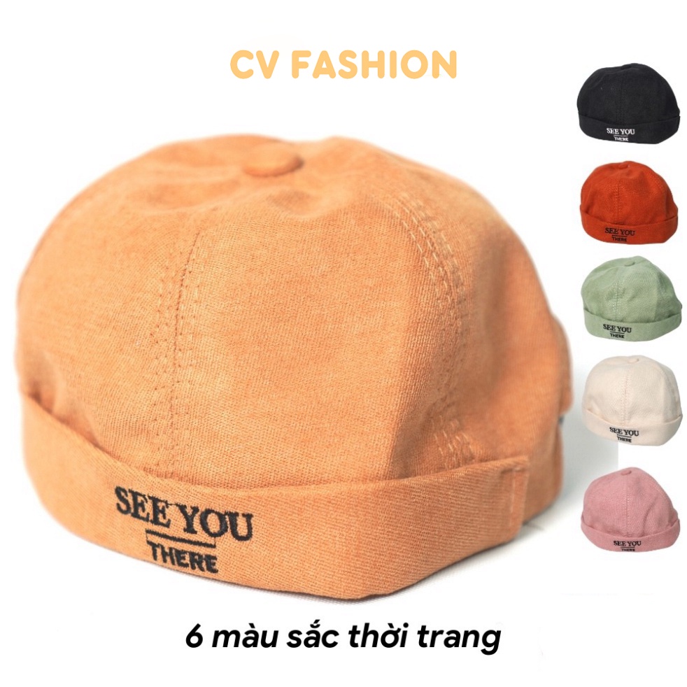 Nón Beanie vành tròn ❤️ Mũ tròn SEE YOU phong cách Retro Hàn Quốc form Unisex nam nữ N04 MN