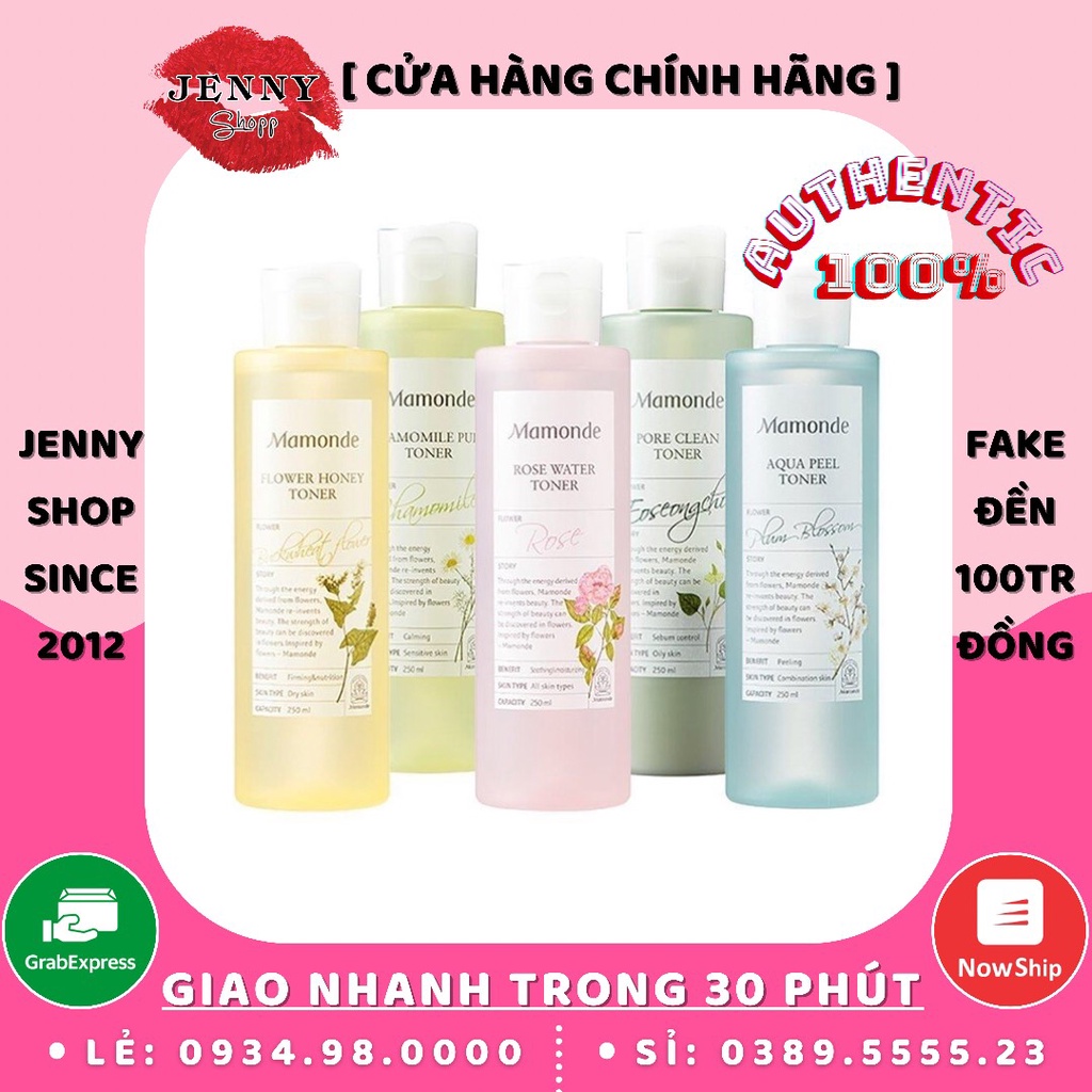 Dòng Nước Hoa Hồng Mamonde Flower Toner Series